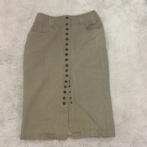 Bellagio sport cotton button down skirt